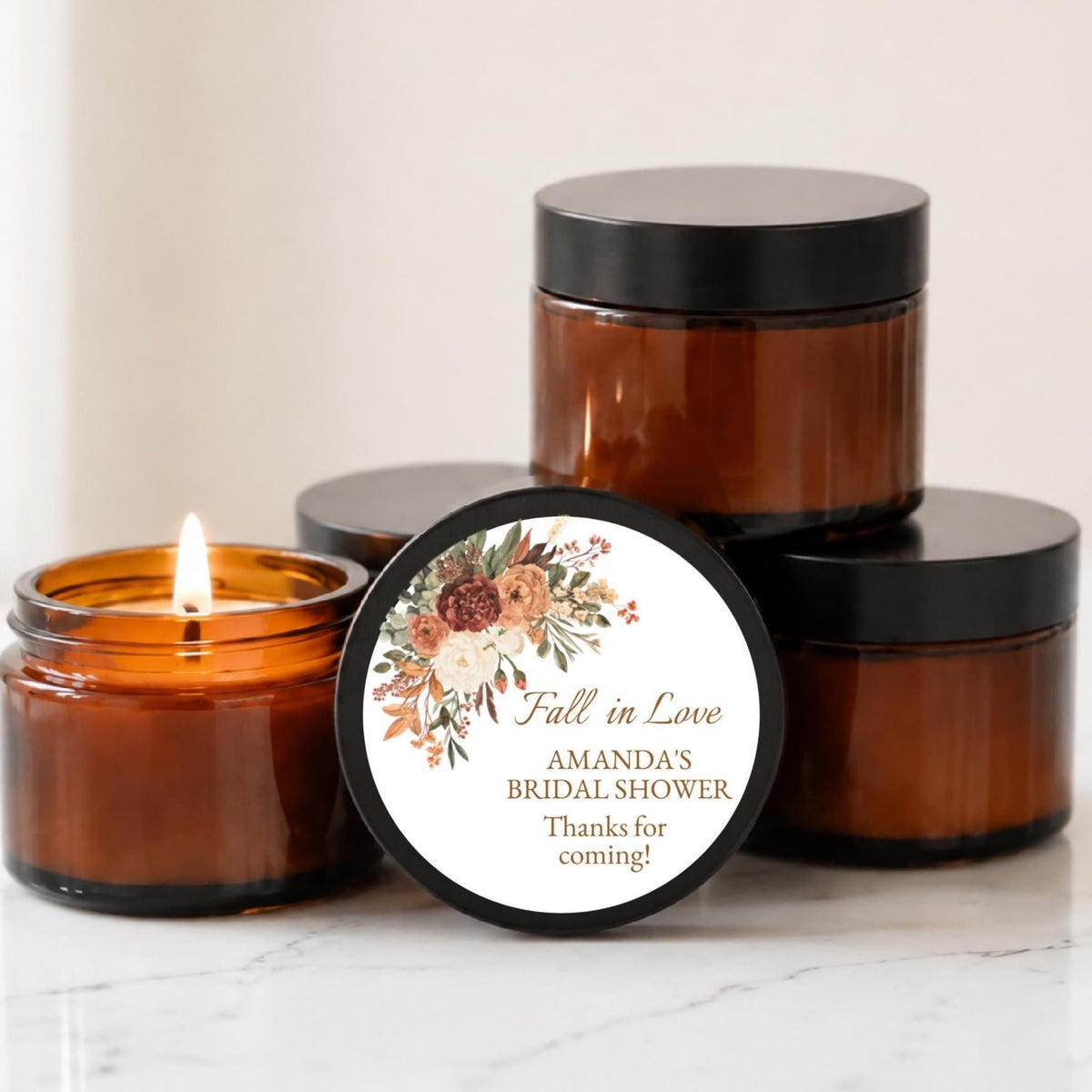 Fall in Love Ambers – Set of 10 - The Dancing Wick