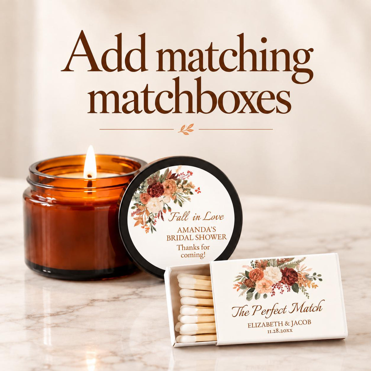 Fall in Love Ambers – Set of 10 - The Dancing Wick