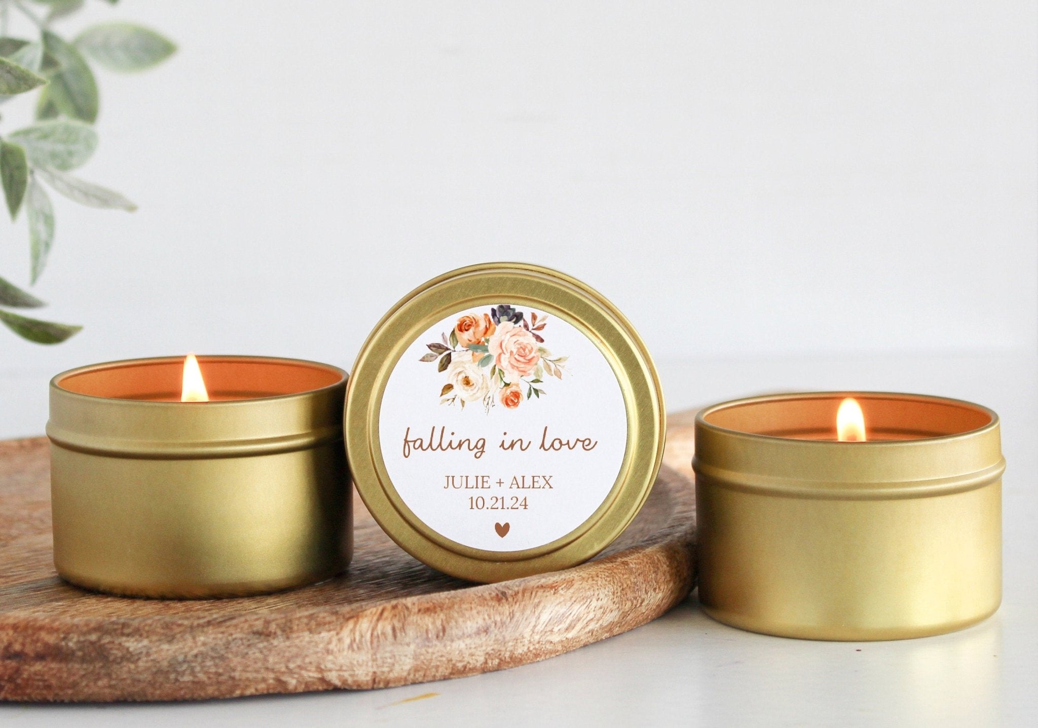 Falling in Love Tins - Set Of 10 - The Dancing Wick