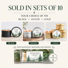 Forest Wedding Tins – Set of 10 - The Dancing Wick