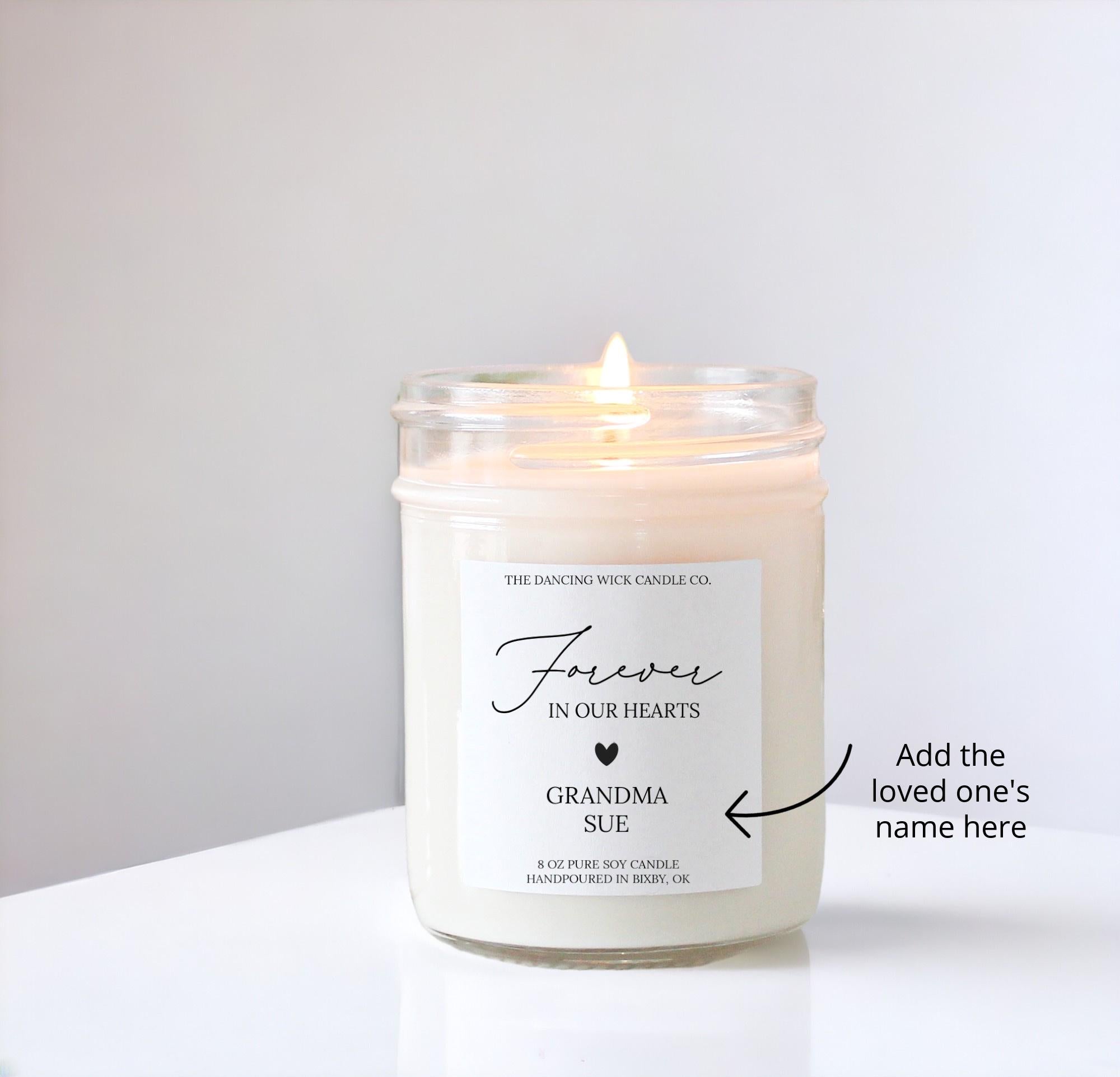 Forever In Our Hearts Memorial Candle - The Dancing Wick