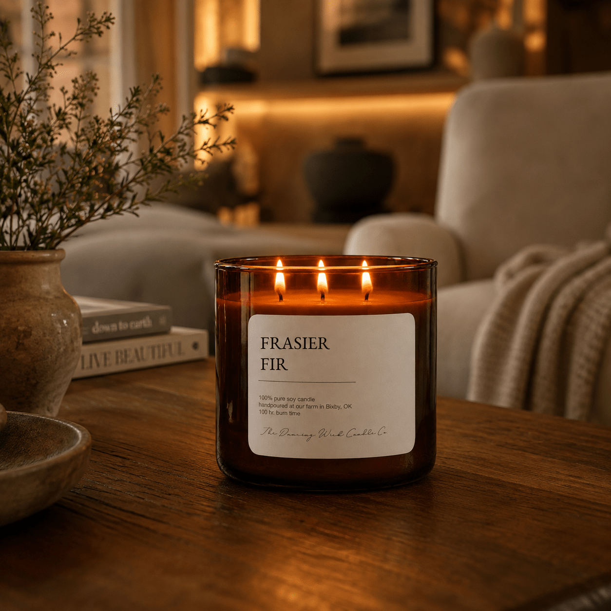 Frasier Fir - 3 Wick Everyday Tumbler Candle - The Dancing Wick