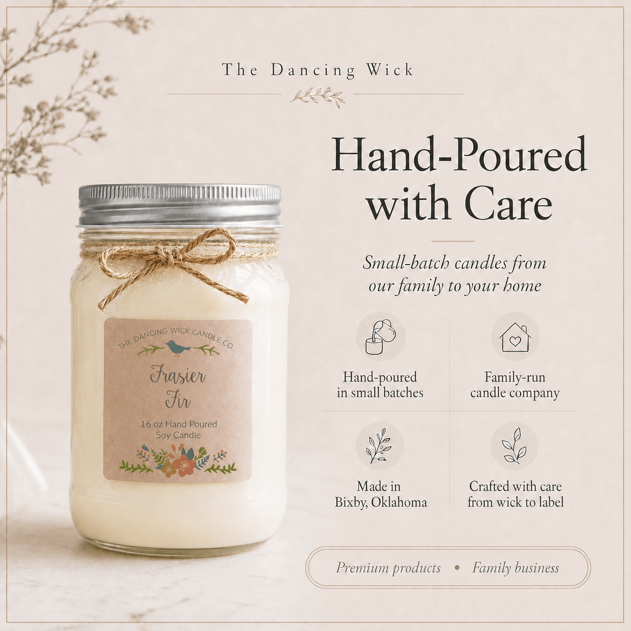 Frasier Fir - Spring TDW Candle - The Dancing Wick