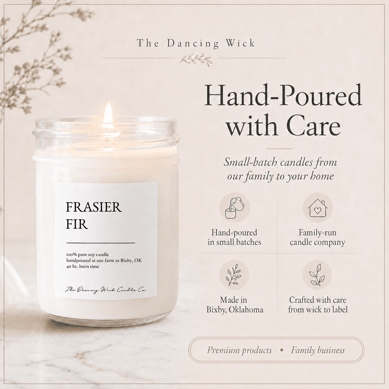Frasier Fir - TDW Signature Candle - The Dancing Wick