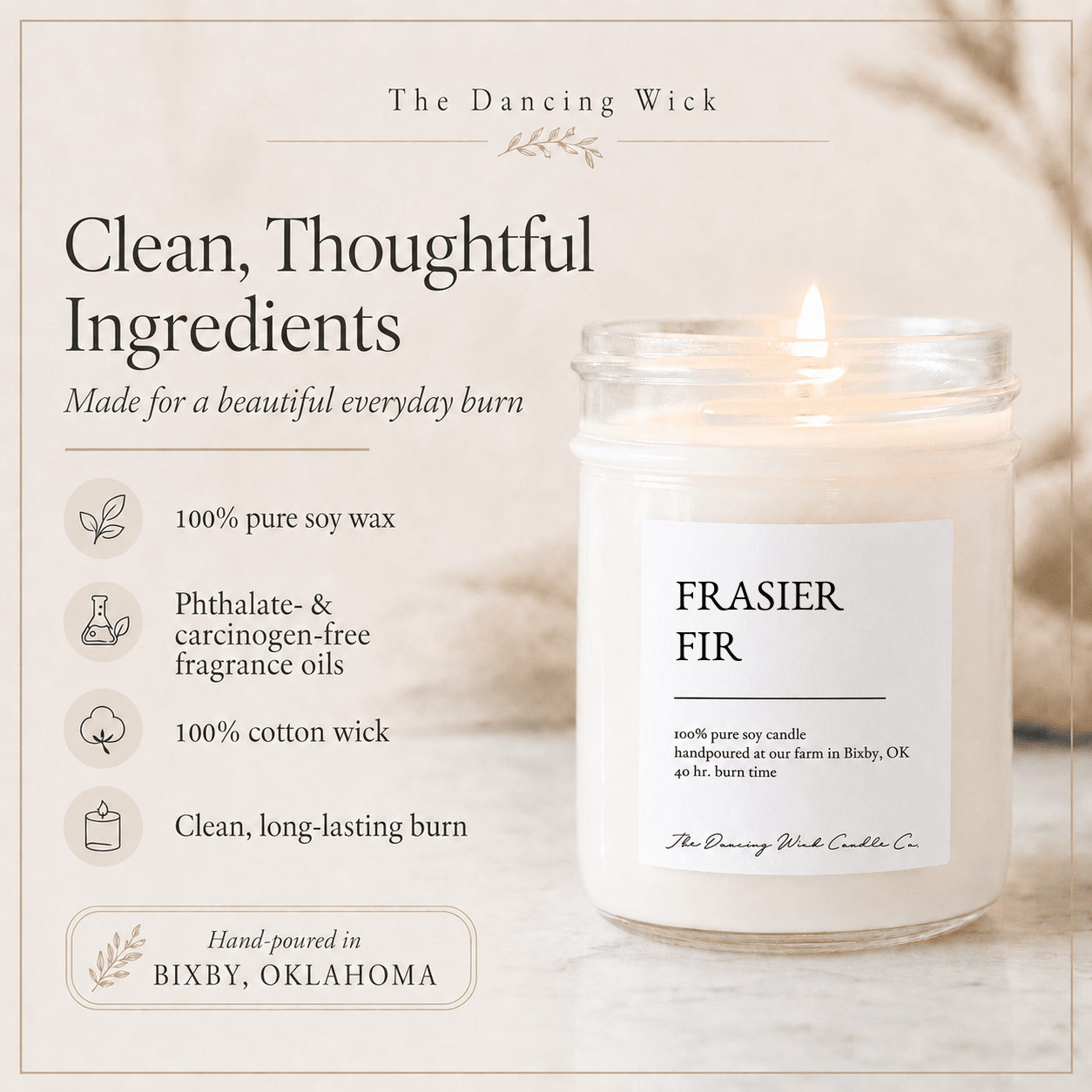 Frasier Fir - TDW Signature Candle - The Dancing Wick