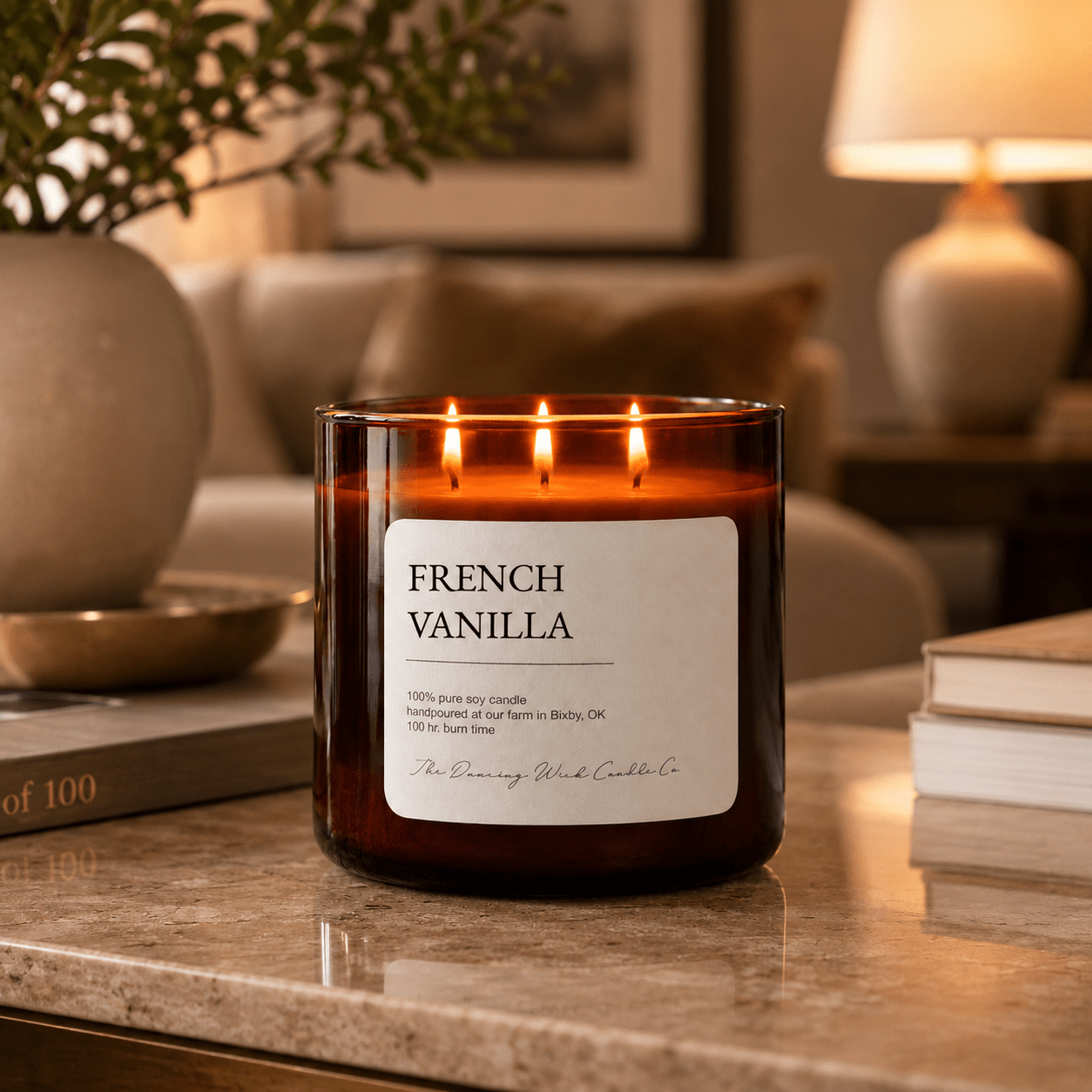 French Vanilla - 3 Wick Everyday Tumbler Candle - The Dancing Wick