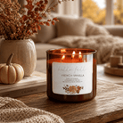 French Vanilla - 3 Wick Fall Pumpkin Candle - The Dancing Wick