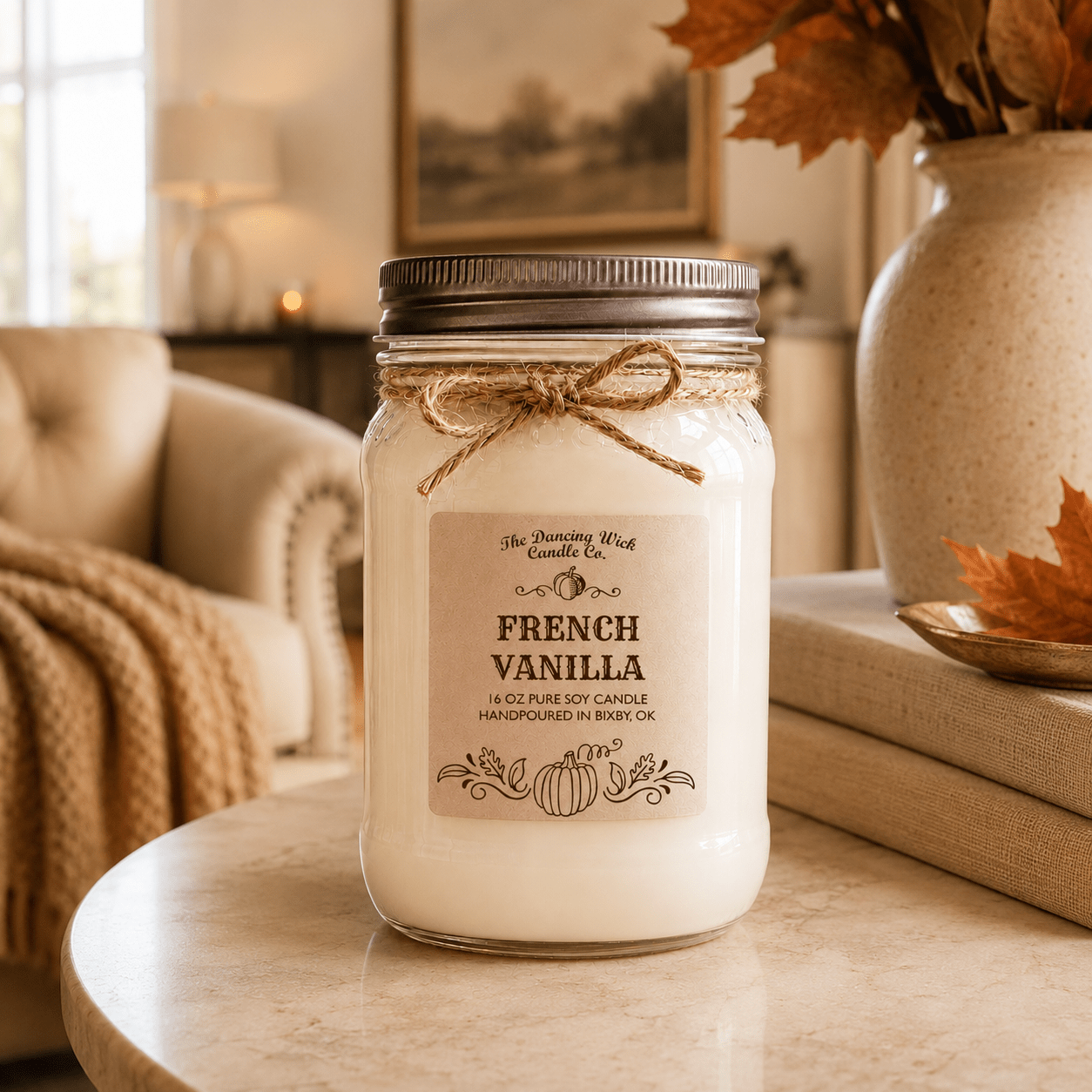 French Vanilla - Fall Candle - The Dancing Wick