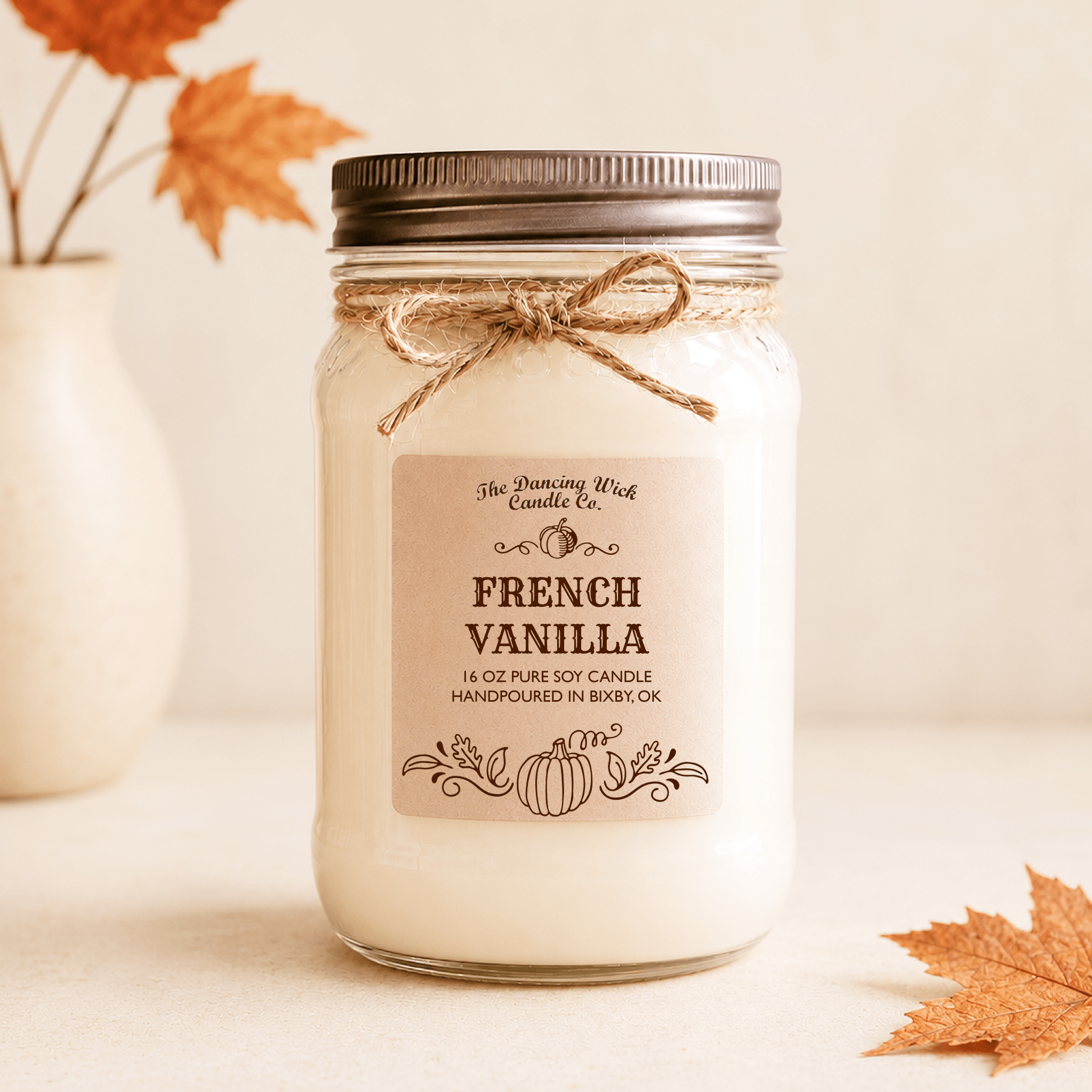 French Vanilla - Fall Candle - The Dancing Wick