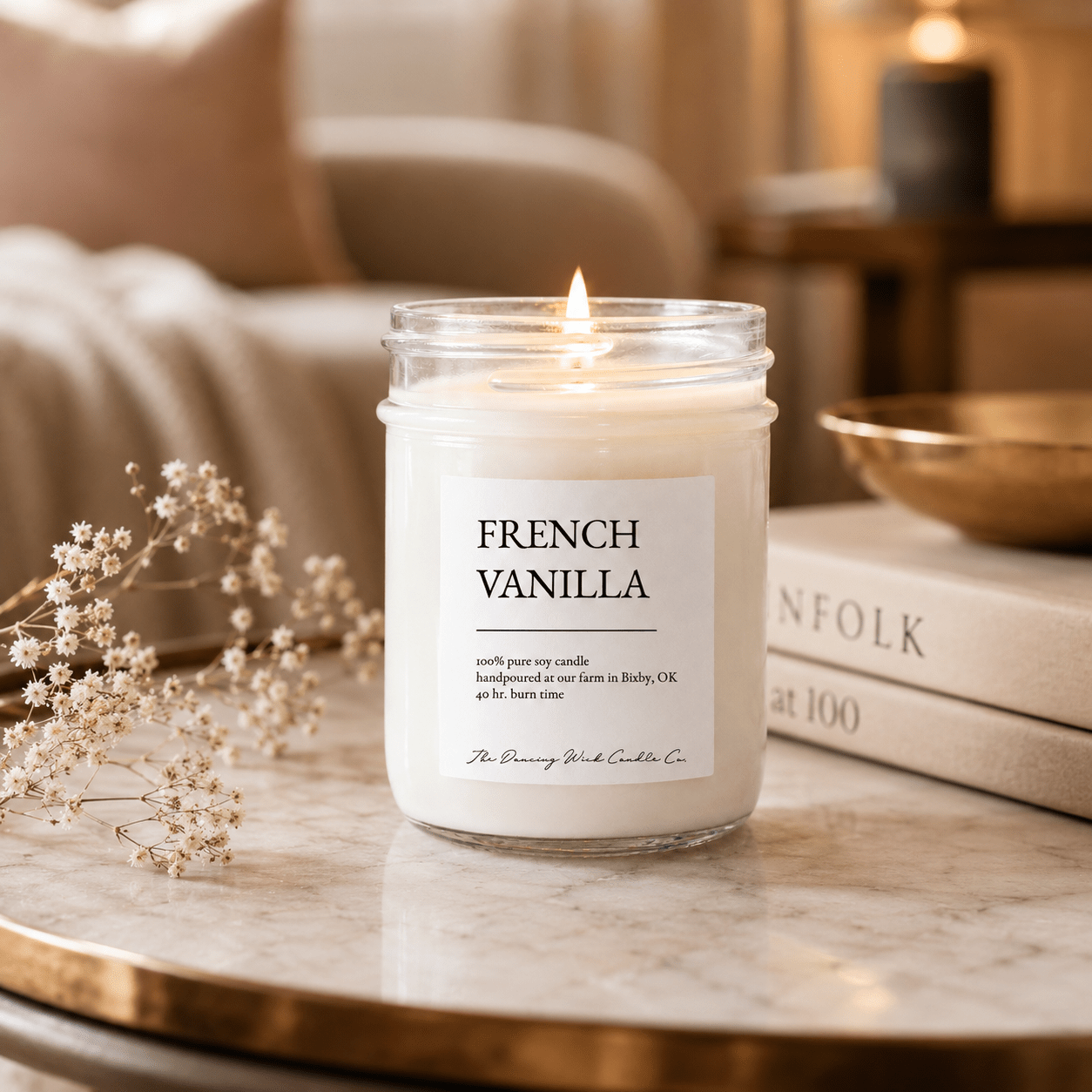 French Vanilla - TDW Signature Candle - The Dancing Wick