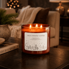 Fresh Brewed Coffee - 3 Wick Christmas Tumbler Candle - The Dancing Wick