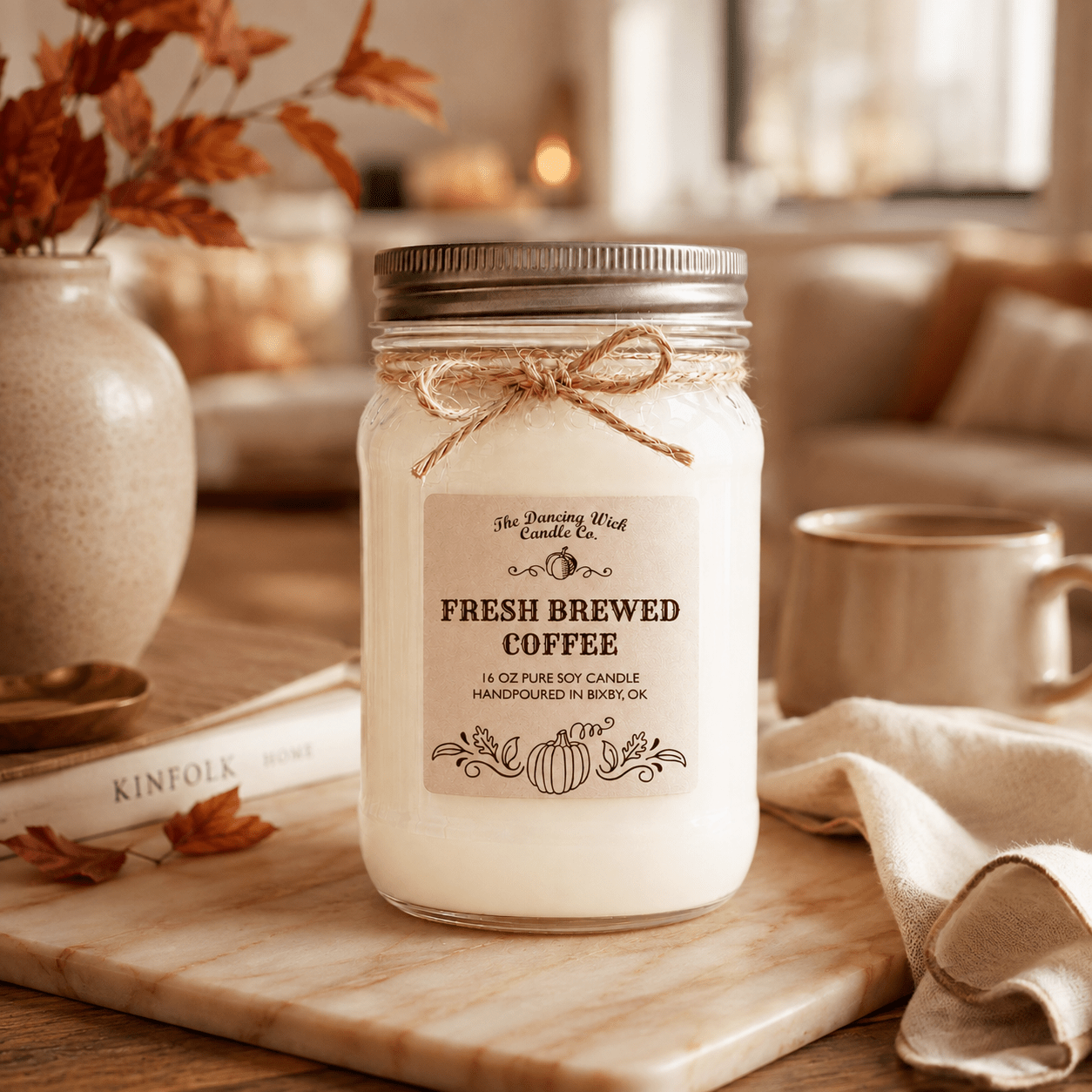 Fresh Brewed Coffee - Fall Candle - The Dancing Wick