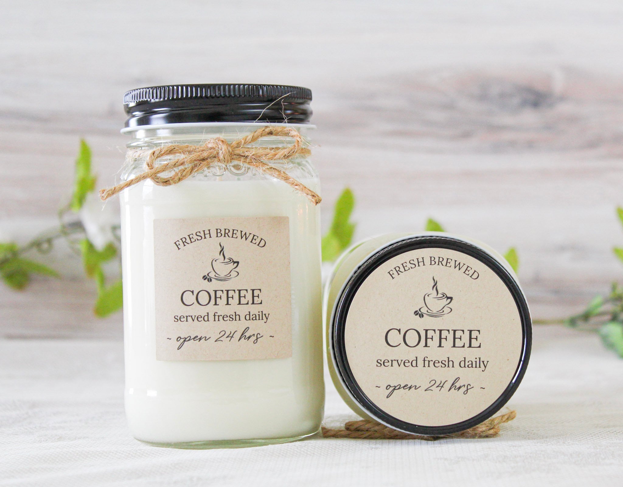 Fresh Brewed Coffee Soy Candle - The Dancing Wick