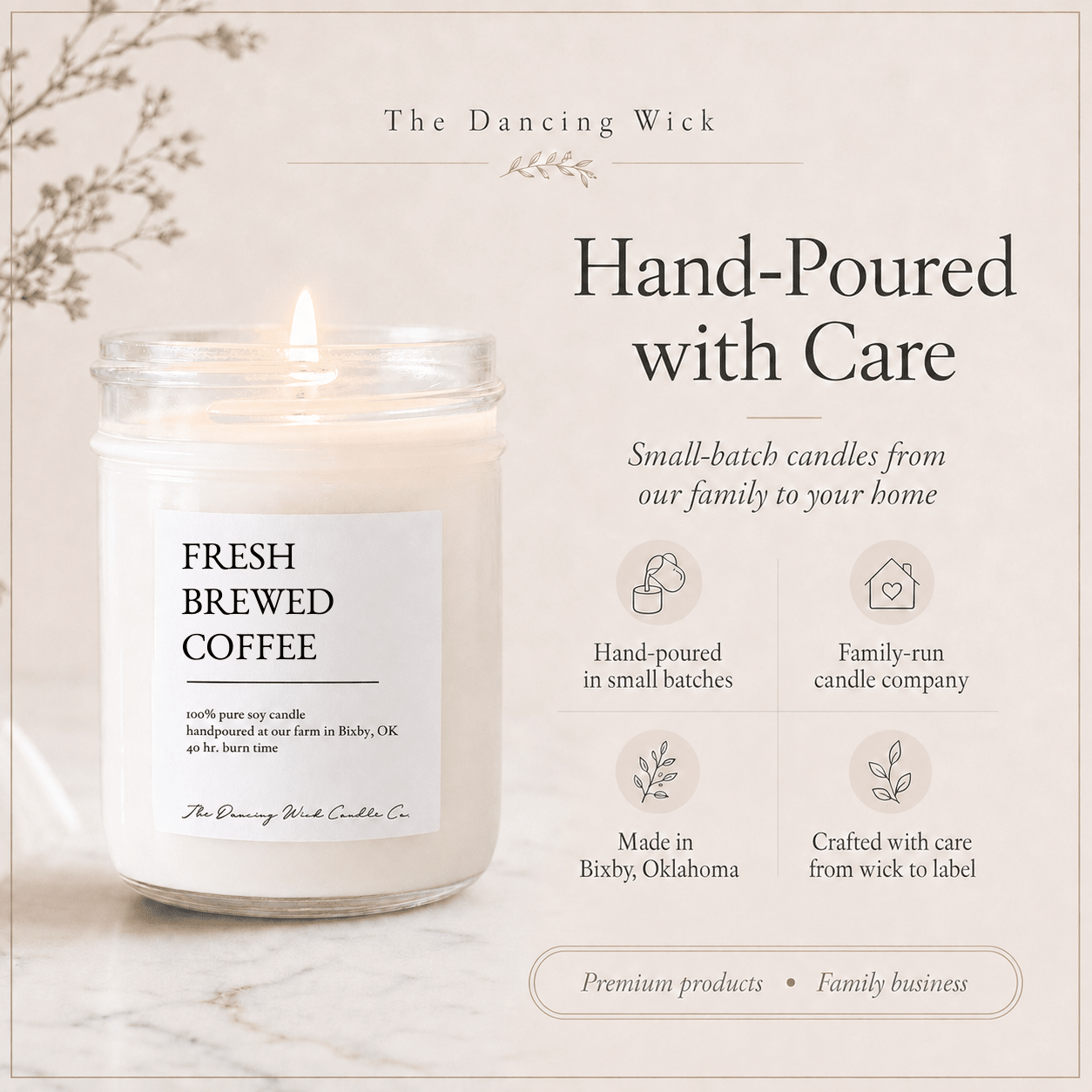 Fresh Brewed Coffee - TDW Signature Candle - The Dancing Wick