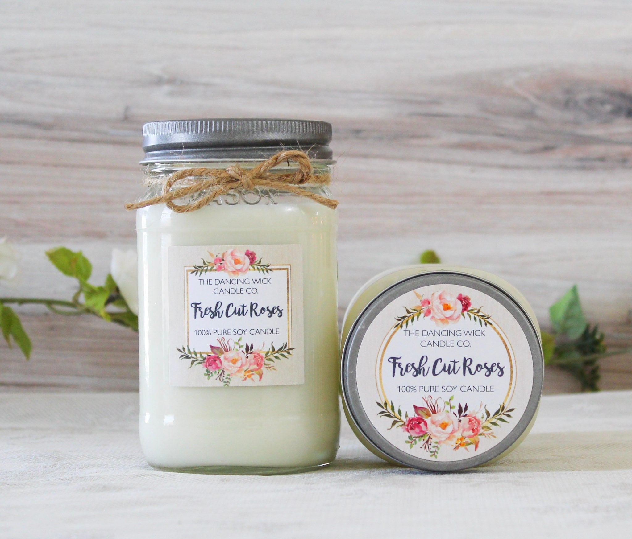Fresh Cut Roses Candle - The Dancing Wick