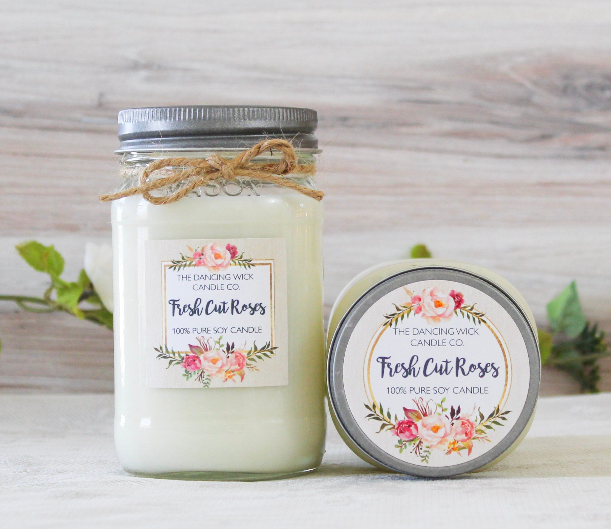 Fresh Cut Roses Candle - The Dancing Wick