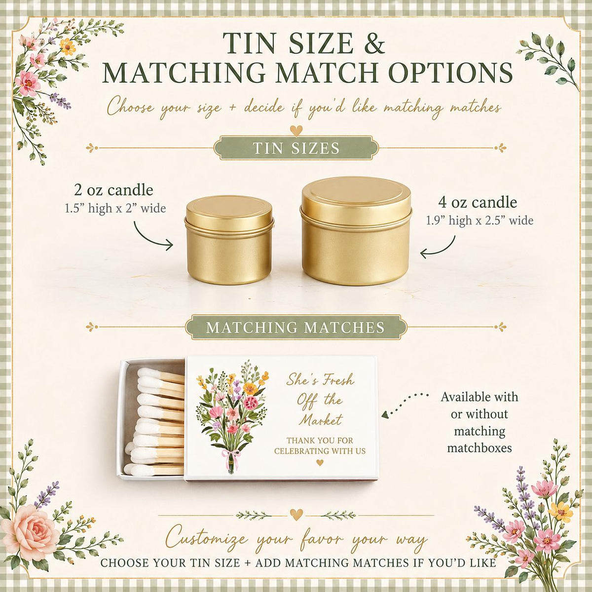 Fresh Off The Market Tins – Set of 10 - The Dancing Wick