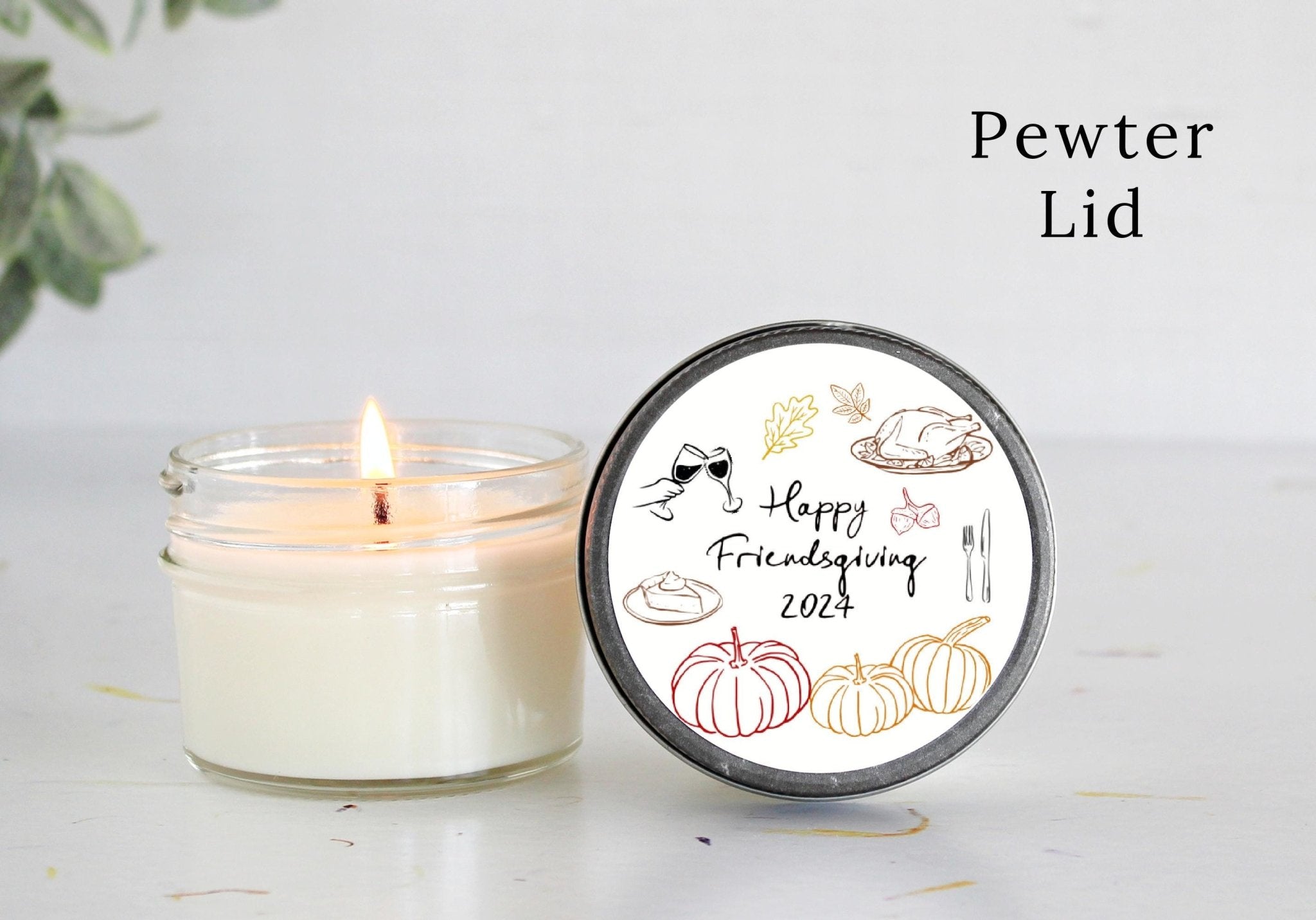Friendsgiving Candle Favor - The Dancing Wick