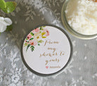 From My Shower To Yours Blush Baby Shower Sugar Scrubs - The Dancing Wick