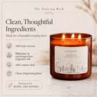 Gardenia - 3 Wick Christmas Tumbler Candle - The Dancing Wick