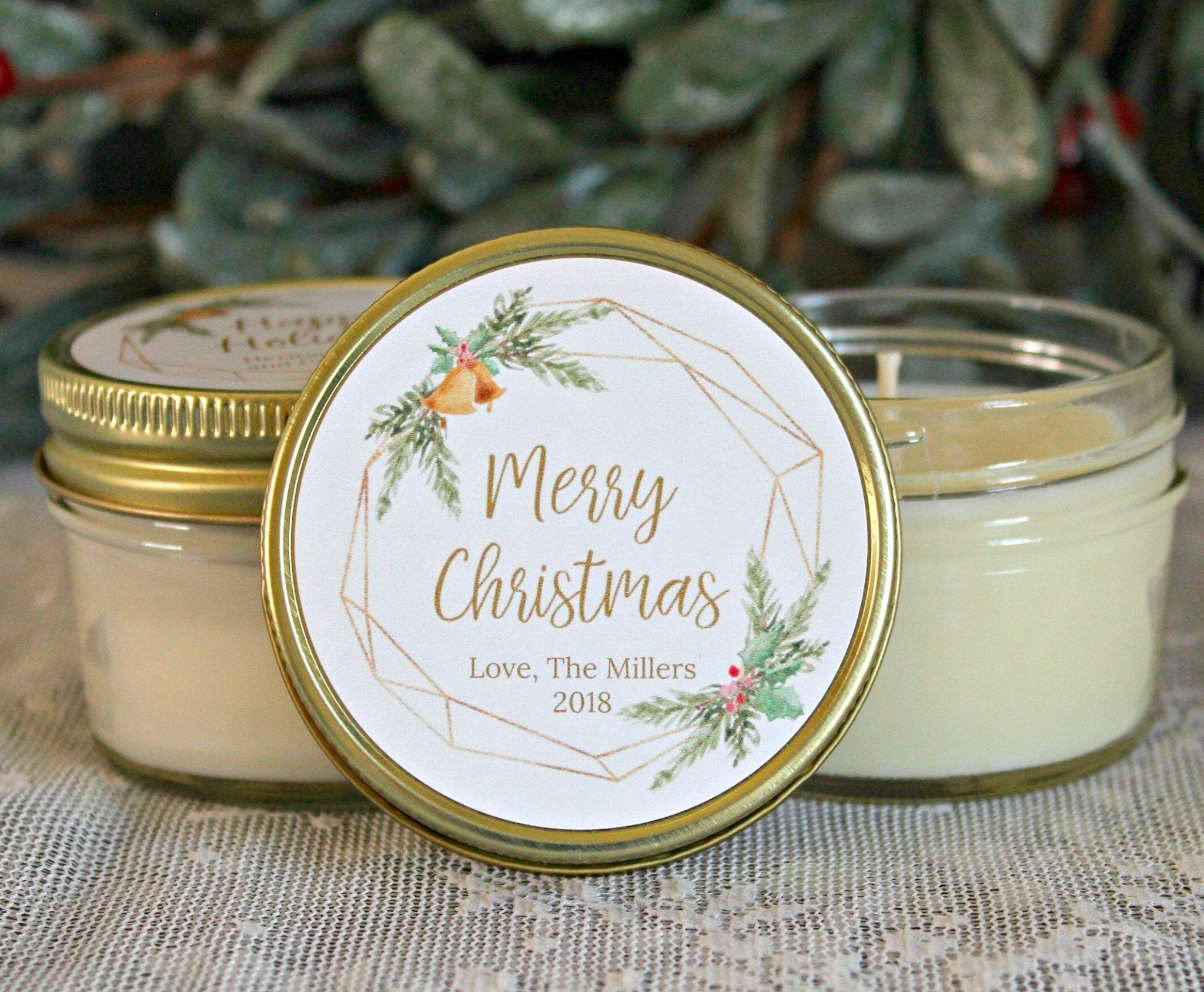 Gold Bell Christmas Favor - The Dancing Wick