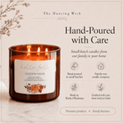 Golden Hour - 3 Wick Fall Pumpkin Candle - The Dancing Wick
