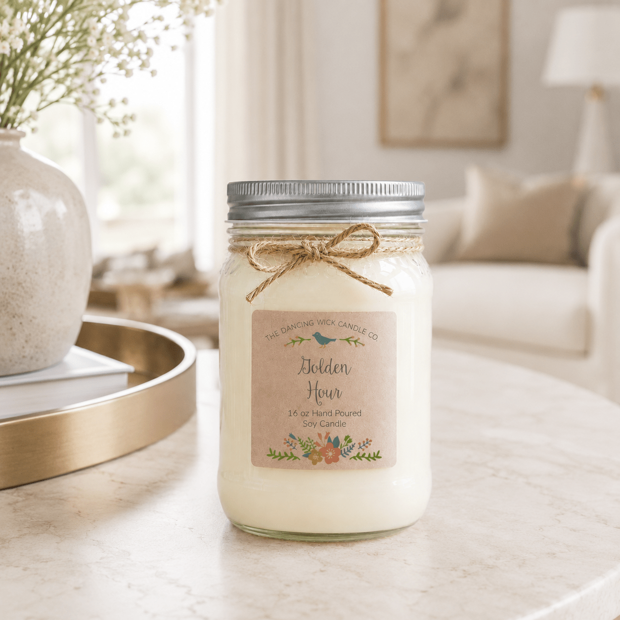 Golden Hour - Spring TDW Candle - The Dancing Wick