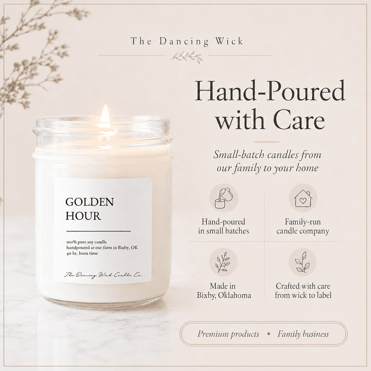 Golden Hour - TDW Signature Candle - The Dancing Wick