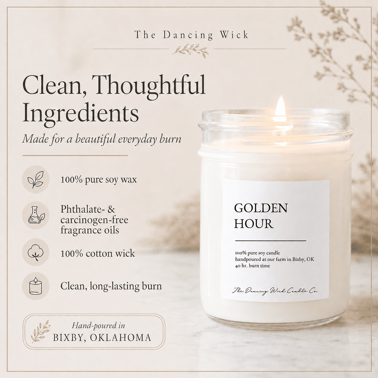 Golden Hour - TDW Signature Candle - The Dancing Wick