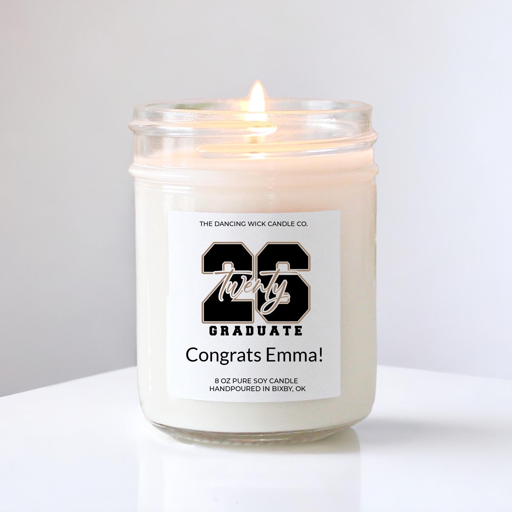 Graduation Congrats Grad 2024 Candle - The Dancing Wick