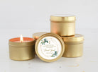 Greenery & Gold Baptism Tins - Set of 10 - The Dancing Wick
