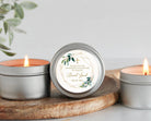 Greenery & Gold Baptism Tins - Set of 10 - The Dancing Wick