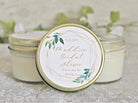 Greenery & Gold Bridal Shower Favor Candles - The Dancing Wick