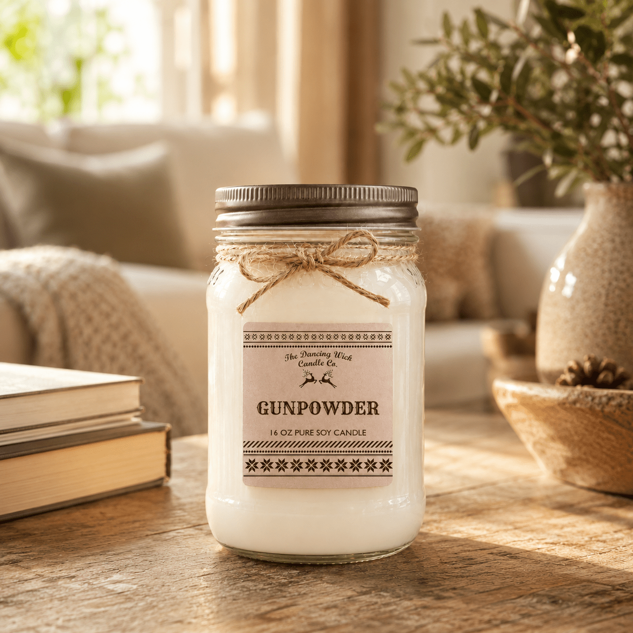 Gunpowder - Kraft Winter Candle - The Dancing Wick