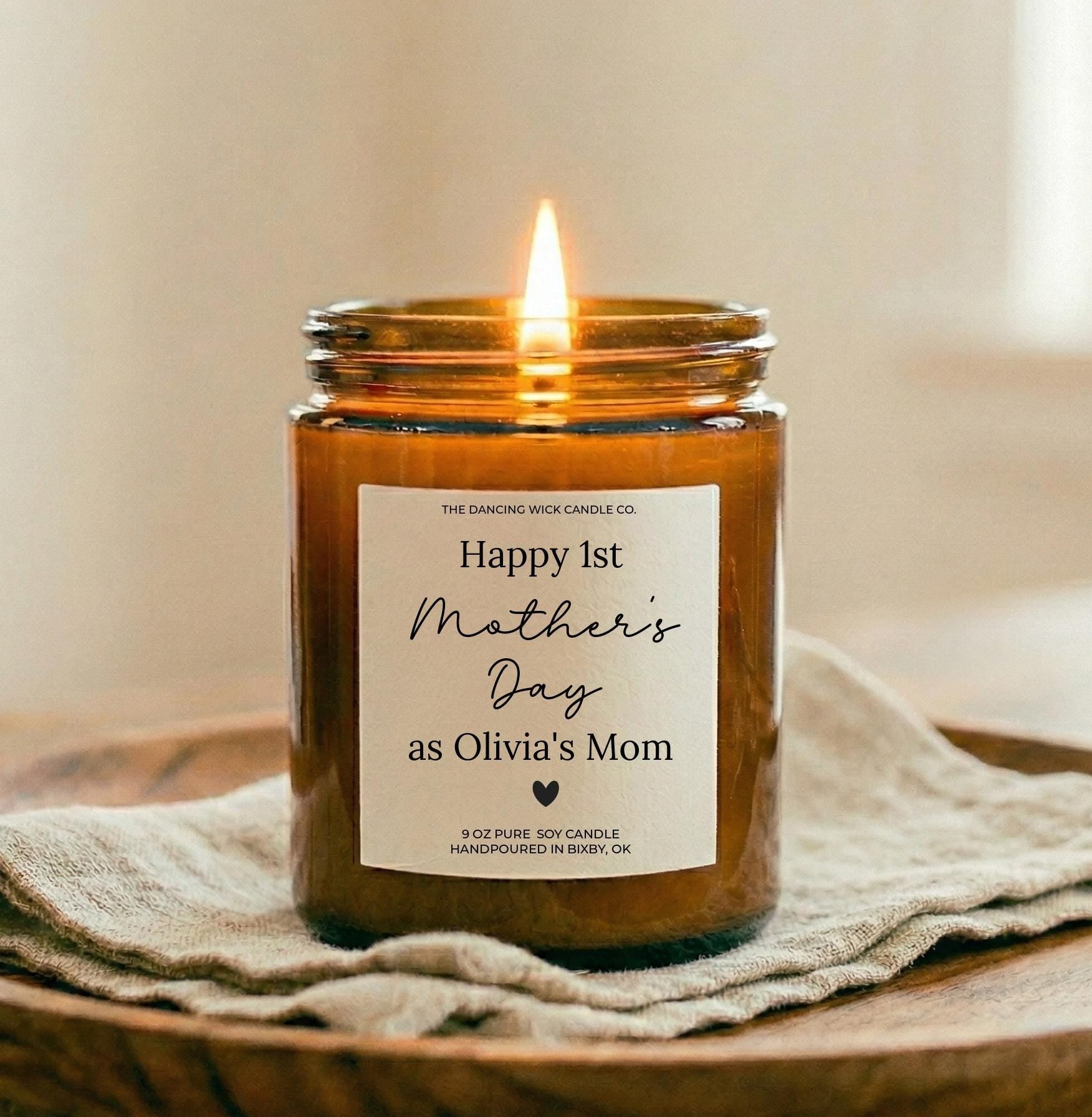 Happy 1st Mother's Day Candle - The Dancing Wick