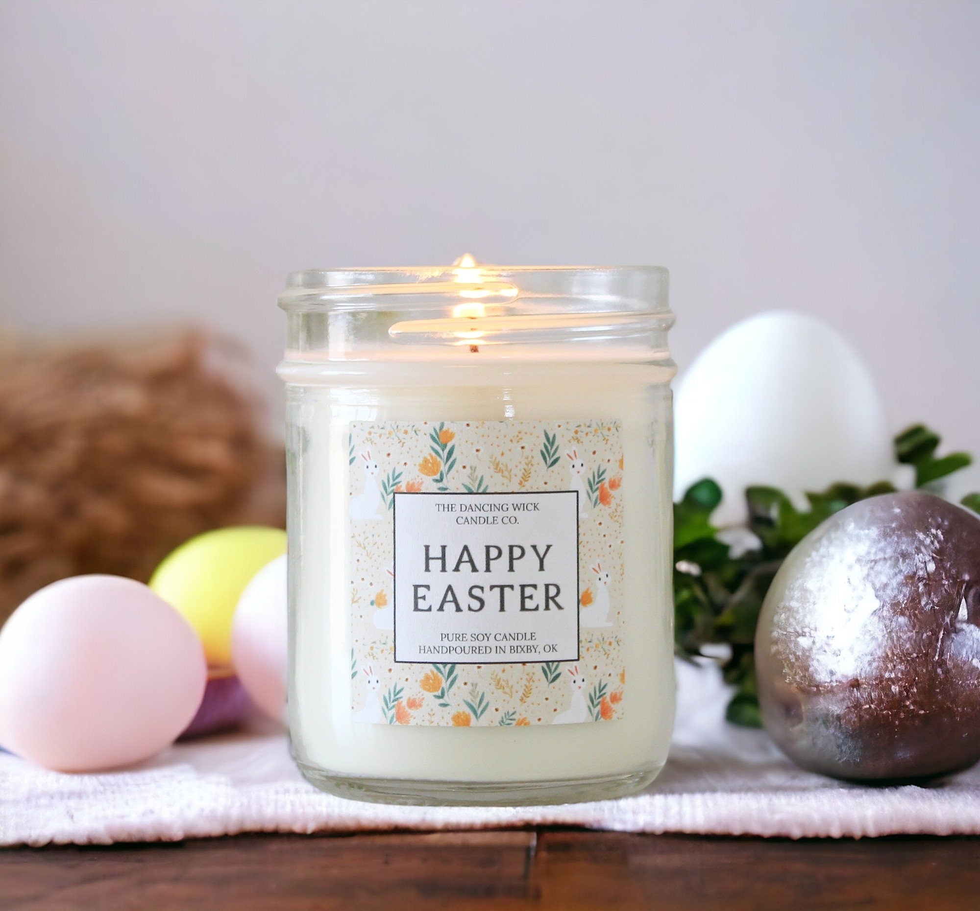 Happy Easter Candle - The Dancing Wick