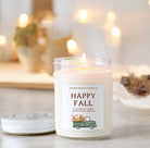 Happy Fall Green Truck Candle - The Dancing Wick