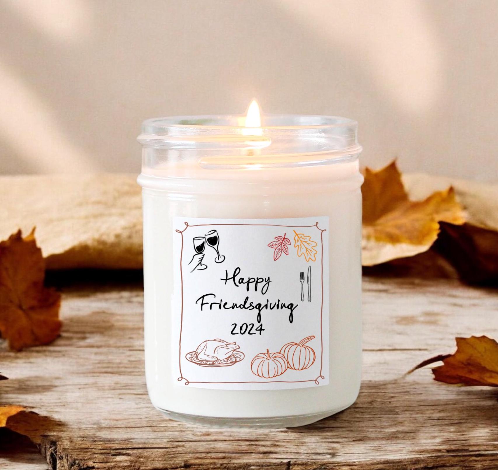 Happy Friendsgiving Candle - The Dancing Wick