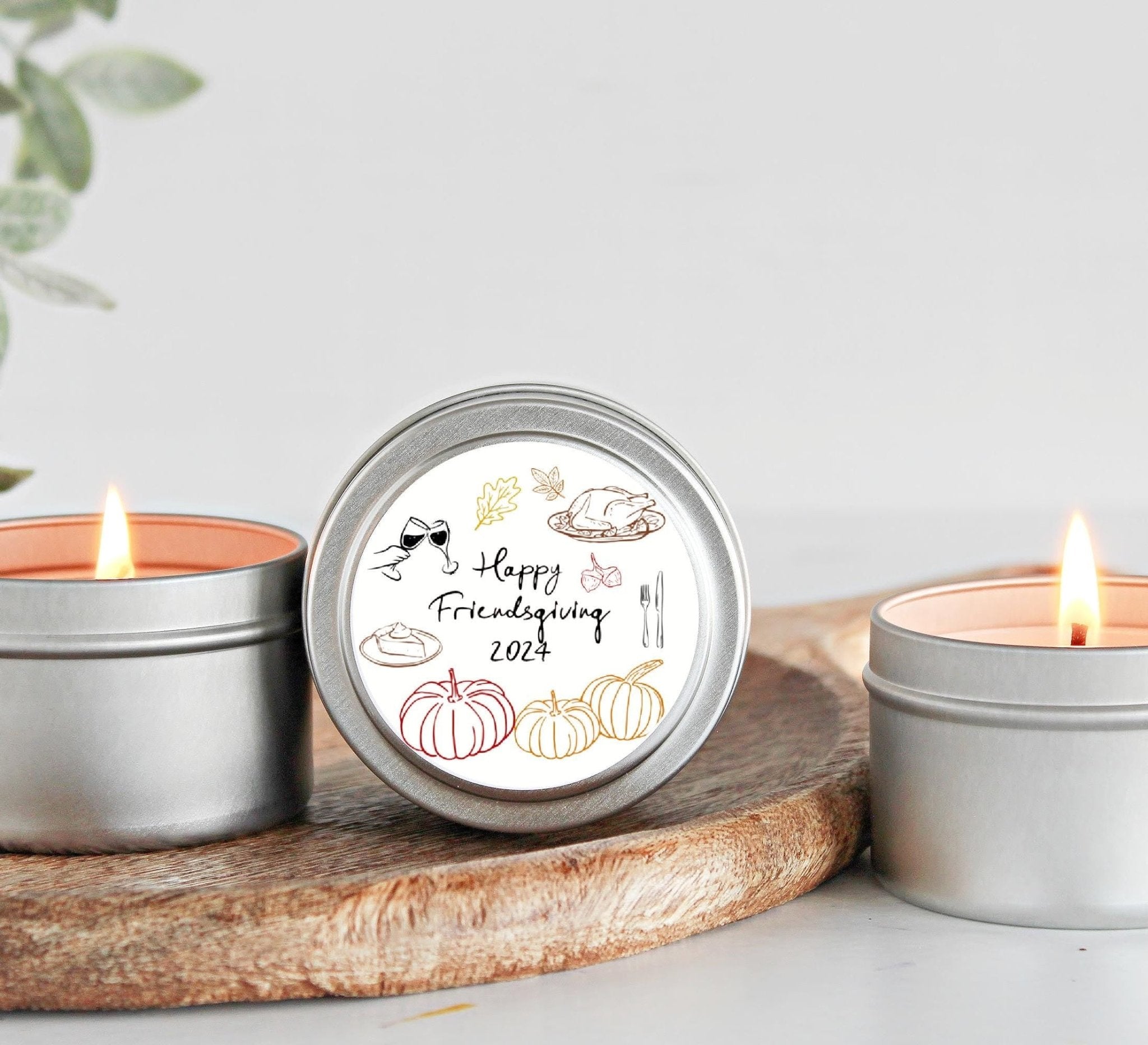 Happy Friendsgiving Tins - The Dancing Wick