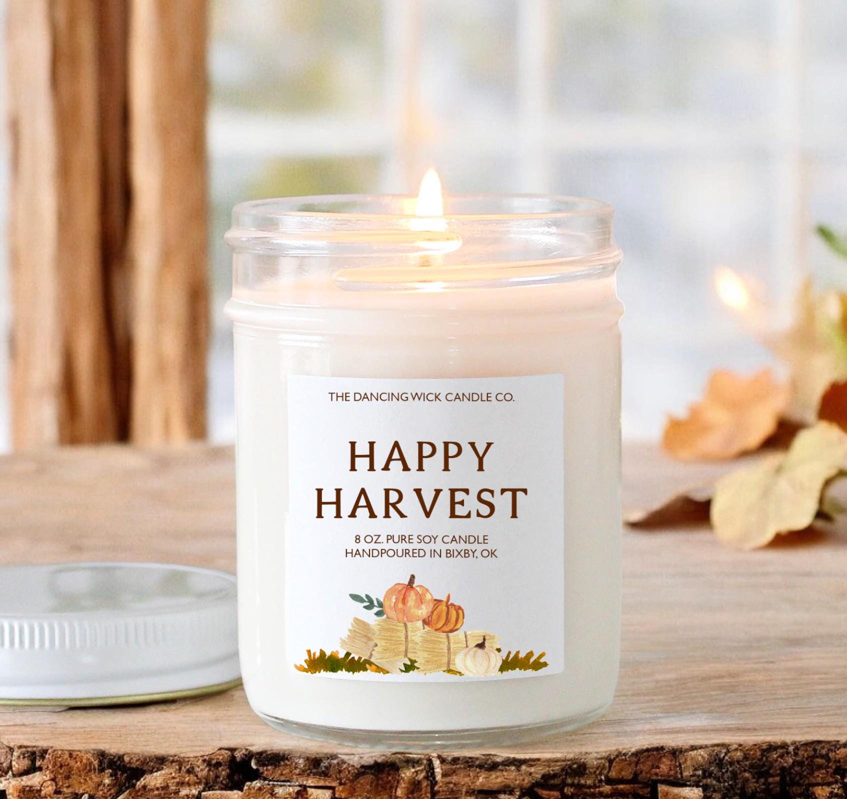 Happy Harvest Fall Candle - The Dancing Wick