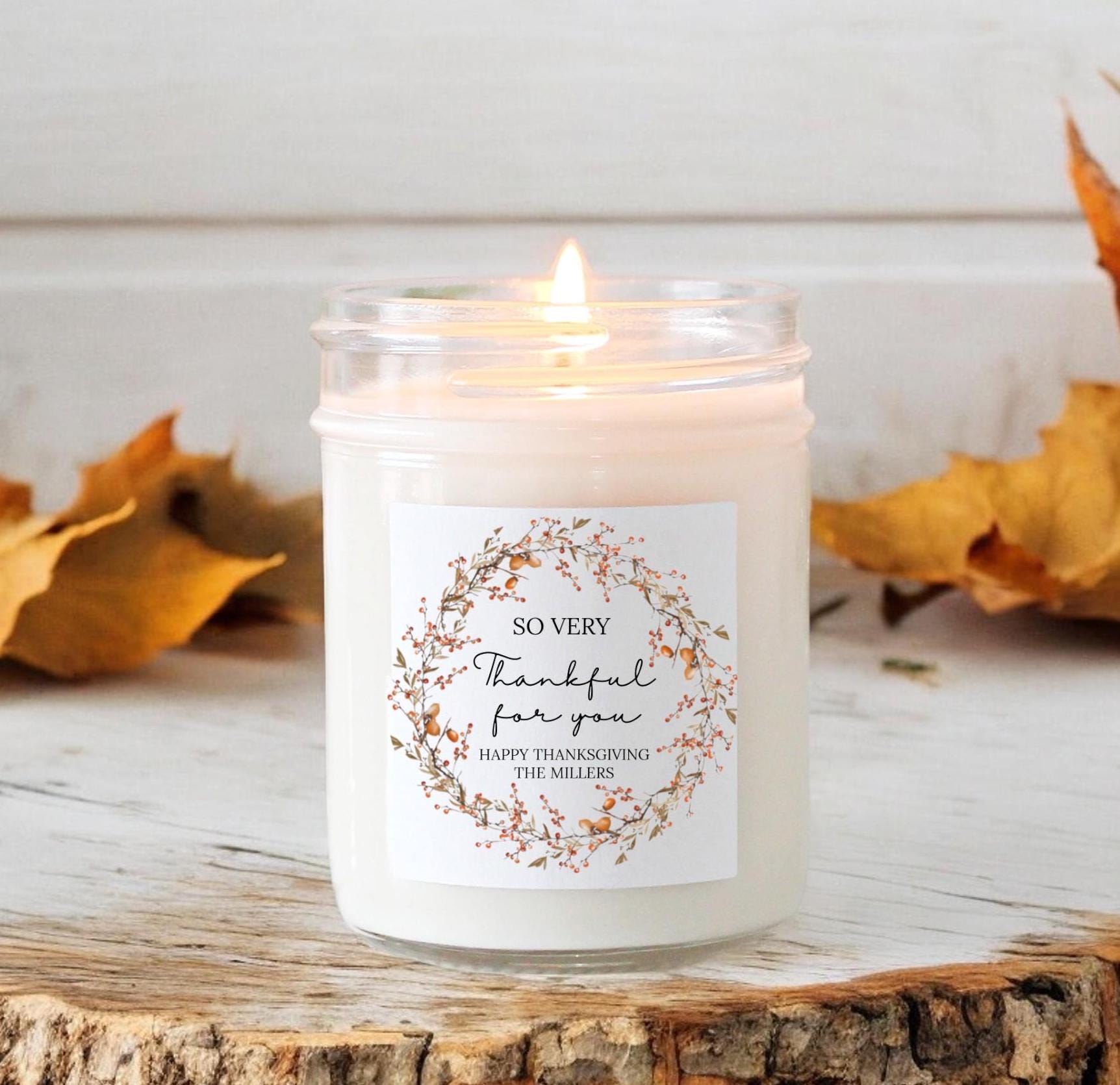 Happy Thanksgiving Candle - The Dancing Wick