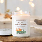 Happy Thanksgiving Truck Candle - The Dancing Wick