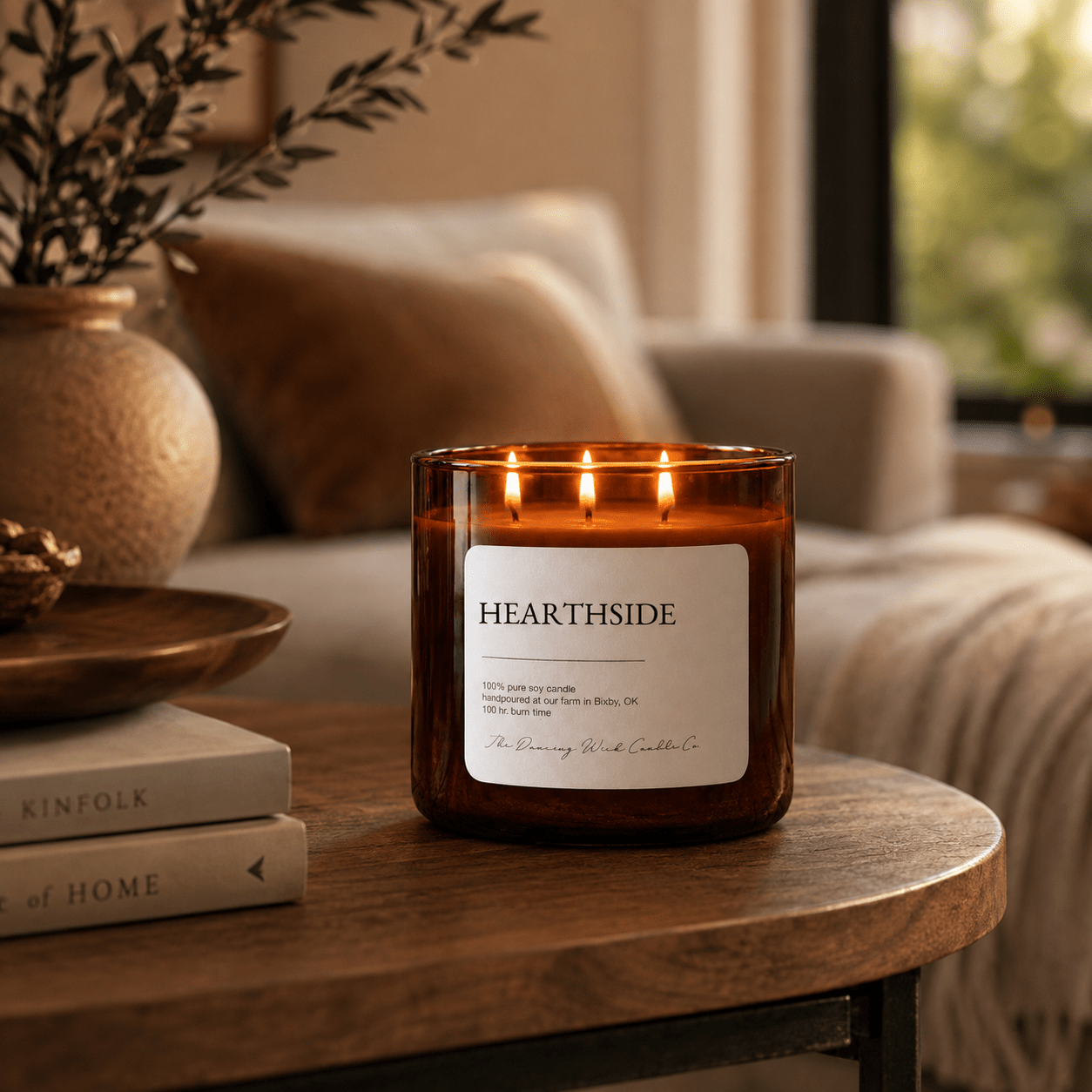 Hearthside - 3 Wick Everyday Tumbler Candle - The Dancing Wick