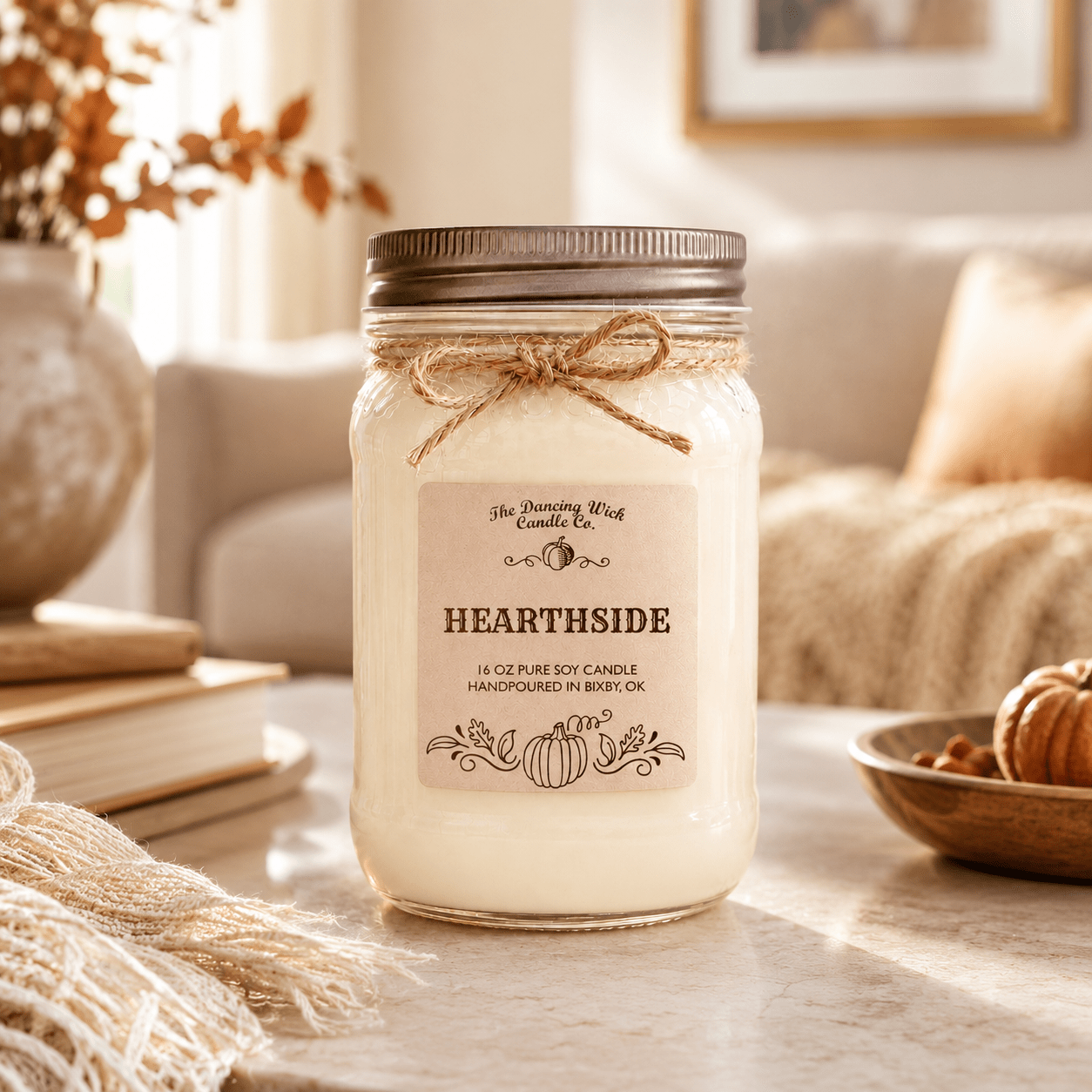 Hearthside - Fall Candle - The Dancing Wick