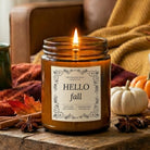 Hello Fall Amber Candle - The Dancing Wick