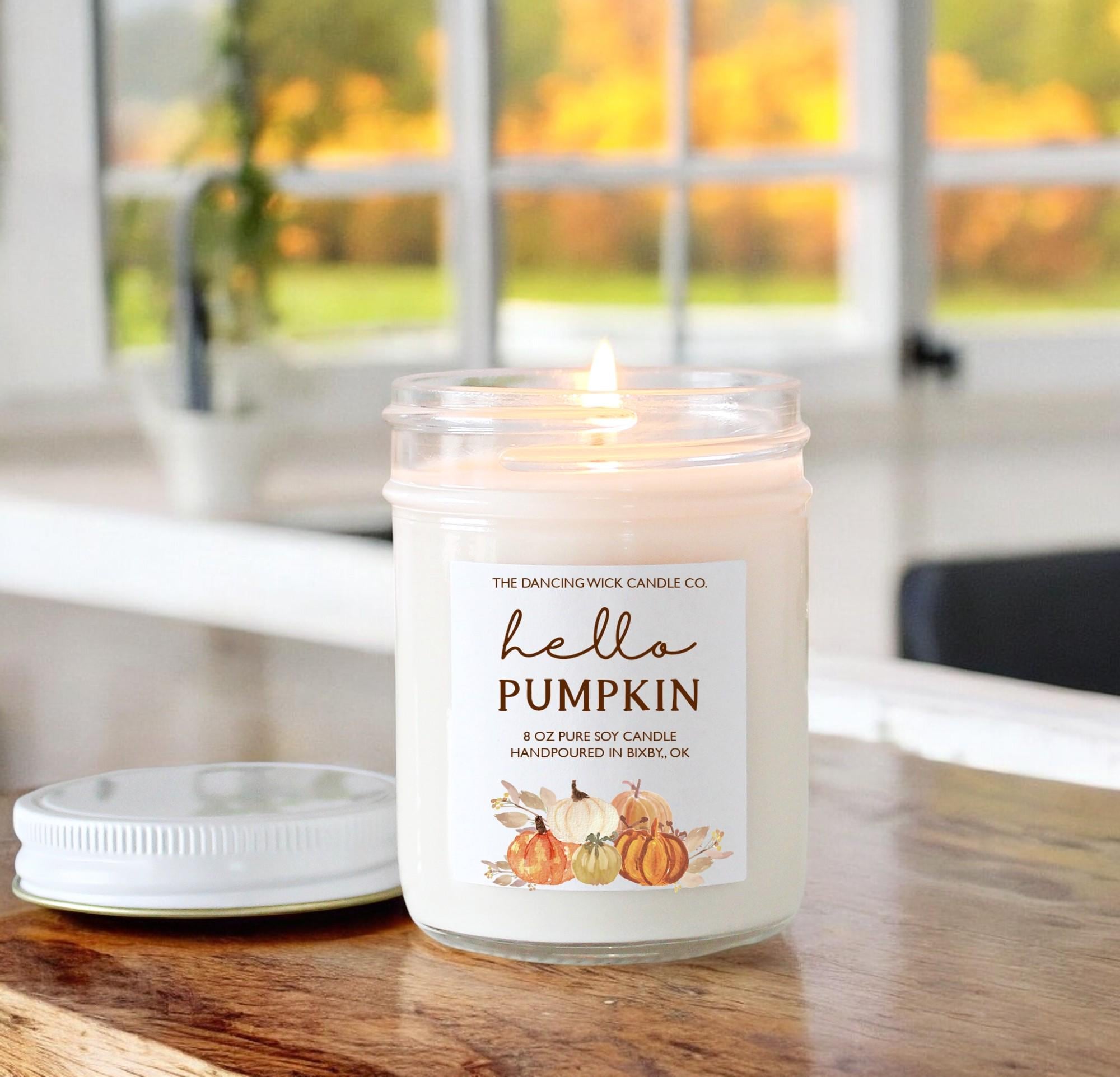 Hello Pumpkin Fall Candle - The Dancing Wick