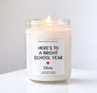 Here’s to a Bright School Year Candle - The Dancing Wick