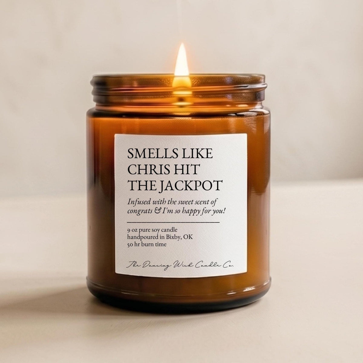 Hit The Jackpot Amber Candle - The Dancing Wick