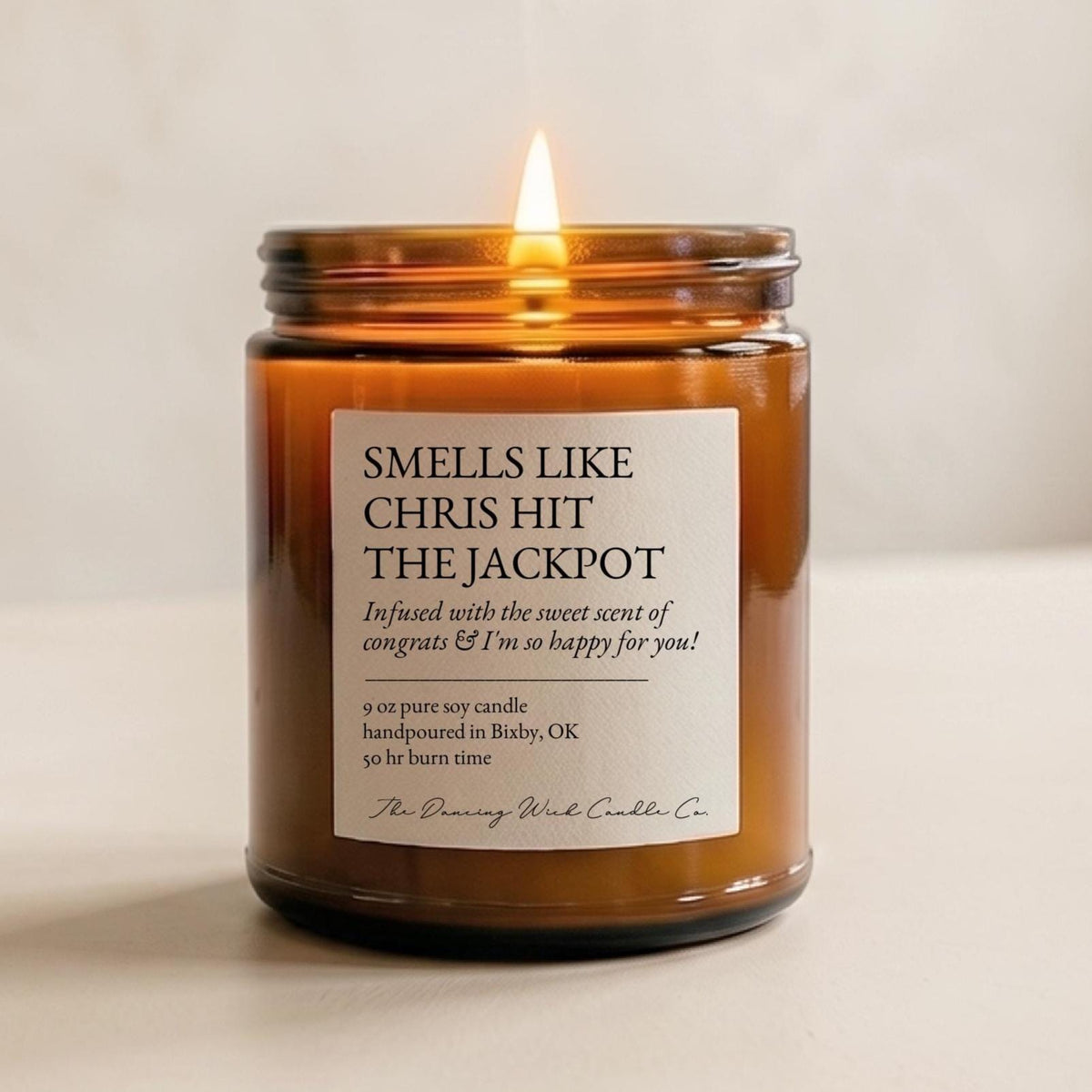 Hit The Jackpot Amber Candle - The Dancing Wick