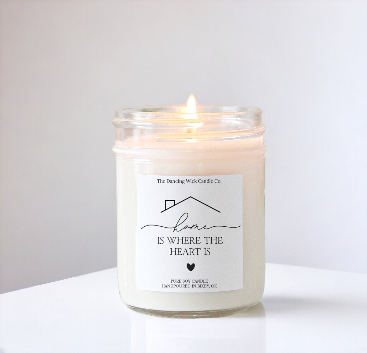 Home is Where the Heart Is Personalized Candle - The Dancing Wick